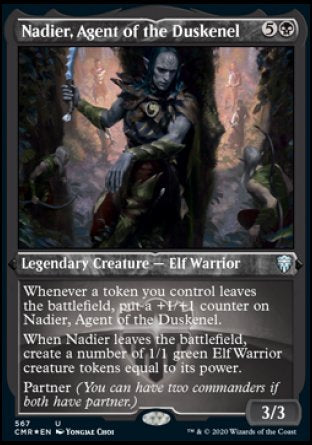 (567/361) Magic The Gathering Commander Legends: Extras Single: Nadier, Agent of the Duskenel  Uncommon