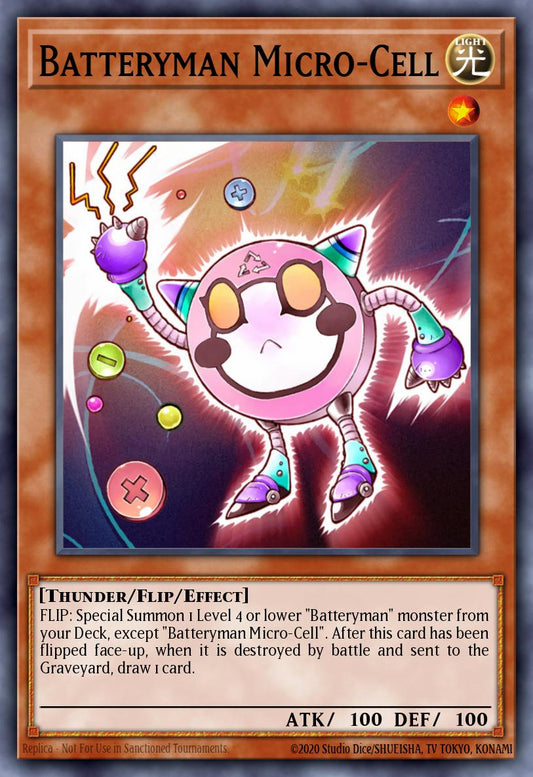 (032) YuGiOh TCG LODT: Light of Destruction Single: Batteryman Micro-Cell (V.1 - Common)  Common