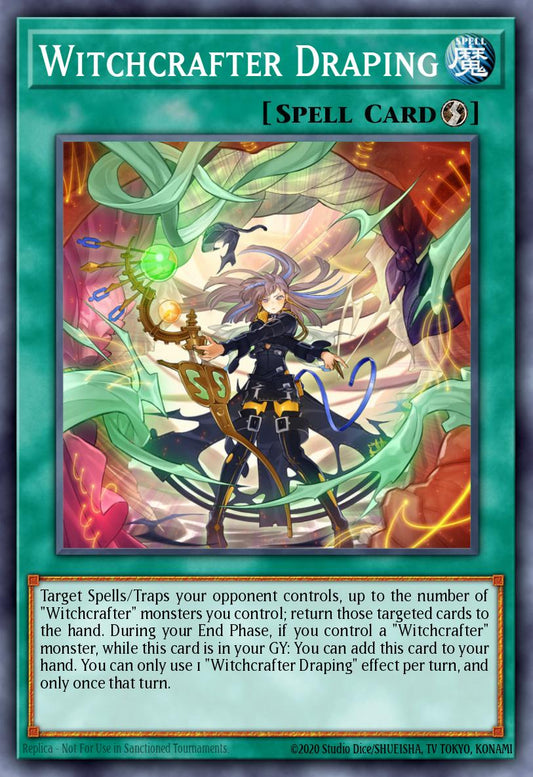 (228) YuGiOh TCG MP20: 2020 Tin of Lost Memories Mega Pack Single: Witchcrafter Draping  Common