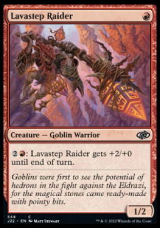 (568) Magic The Gathering Jumpstart 2022 Single: Lavastep Raider  Common