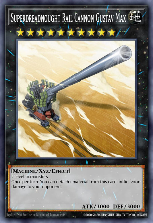 (063) YuGiOh TCG RA04: Quarter Century Stampede Single: Superdreadnought Rail Cannon Gustav Max (V.6 - Collectors Rare)  Collectors Rare