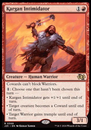 (569) Magic The Gathering Foundations Jumpstart Single: Kargan Intimidator  Rare