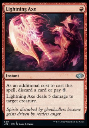 (569) Magic The Gathering Jumpstart 2022 Single: Lightning Axe  Uncommon