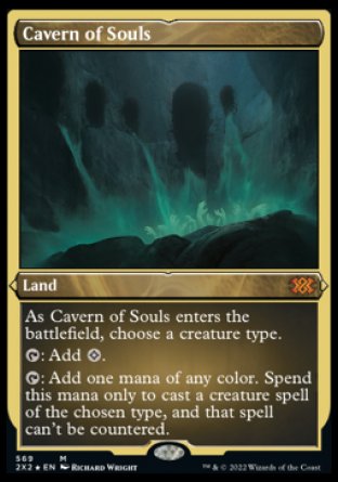 (569) Magic The Gathering Double Masters 2022: Extras Single: Cavern of Souls (V.2) Holo Mythic