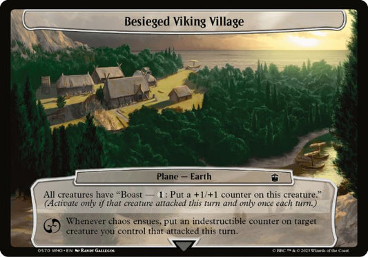 (570) Magic The Gathering Universes Beyond: Doctor Who Single: Besieged Viking Village  Common