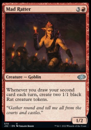 (570) Magic The Gathering Jumpstart 2022 Single: Mad Ratter  Uncommon