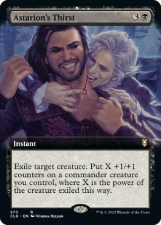 (570) Magic The Gathering Commander Legends: Battle for Baldur's Gate: Extras Single: Astarion's Thirst  Rare