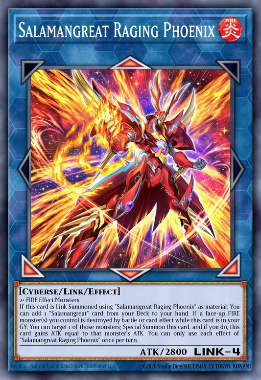 (083) YuGiOh TCG RA04: Quarter Century Stampede Single: Salamangreat Raging Phoenix (V.6 - Collectors Rare)  Collectors Rare