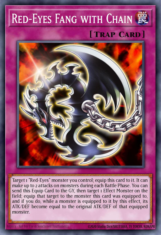(004) YuGiOh TCG LEDU: Legendary Duelists Single: Red-Eyes Fang with Chain  Ultra Rare