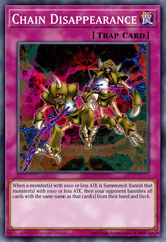 (289) YuGiOh TCG LCYW: Legendary Collection 3: Mega Pack Single: Chain Disappearance  Common