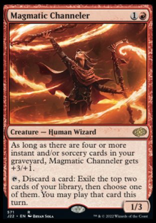 (571) Magic The Gathering Jumpstart 2022 Single: Magmatic Channeler  Rare