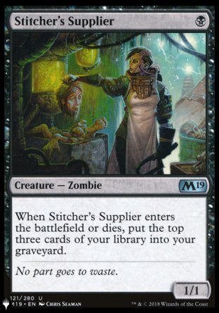 (121) Magic The Gathering The List Single: Stitcher's Supplier  Uncommon