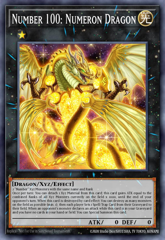 (117) YuGiOh TCG DLCS: Dragons of Legend: The Complete Series Single: Number 100: Numeron Dragon (V.1 - Ultra Rare)  Ultra Rare