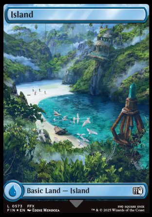 (573) Magic The Gathering Magic: The Gathering - FINAL FANTASY: Extras Single: Island Holo Land