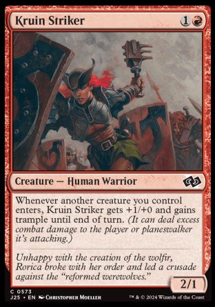 (573) Magic The Gathering Foundations Jumpstart Single: Kruin Striker  Common