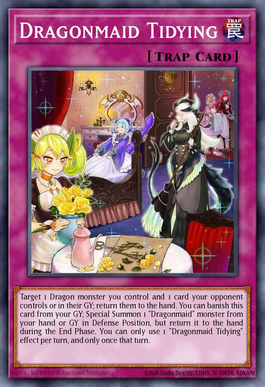(102) YuGiOh TCG RA04: Quarter Century Stampede Single: Dragonmaid Tidying (V.5 - Quarter Century Secret Rare)  Quarter Century Secret Rare