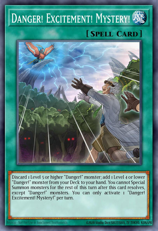 (085) YuGiOh TCG MP20: 2020 Tin of Lost Memories Mega Pack Single: Danger! Excitement! Mystery!  Rare