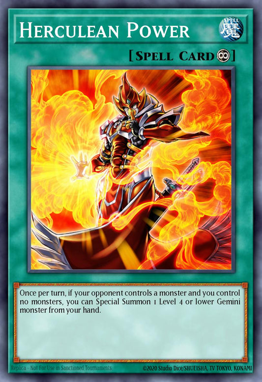 (054) YuGiOh TCG SOVR: Stardust Overdrive Single: Herculean Power  Common