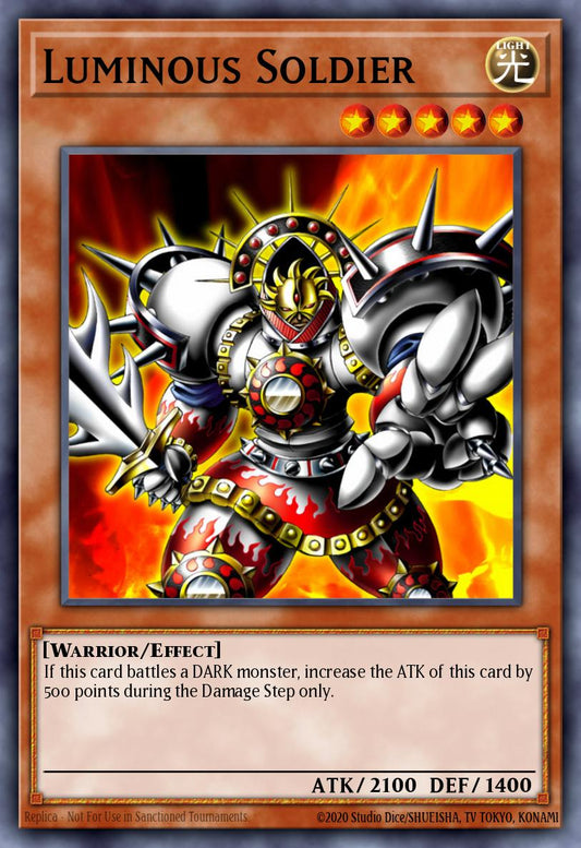 (113) YuGiOh TCG DB2: Dark Beginning 2 Single: Luminous Soldier  Common