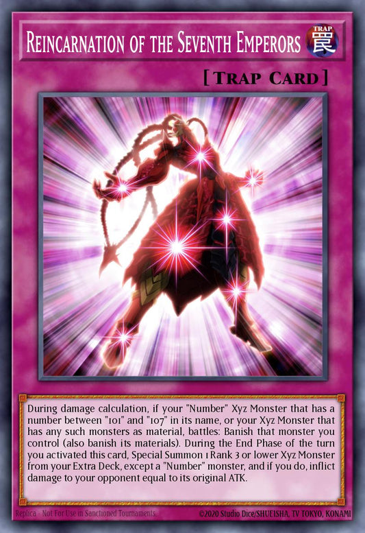 (360) YuGiOh TCG MP24: 25th Anniversary Tin: Dueling Mirrors Single: Reincarnation of the Seventh Emperors  Common