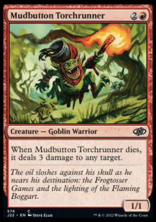 (574) Magic The Gathering Jumpstart 2022 Single: Mudbutton Torchrunner  Common