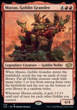(575) Magic The Gathering Jumpstart 2022 Single: Muxus, Goblin Grandee  Rare