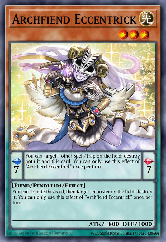 (017) YuGiOh TCG RA04: Quarter Century Stampede Single: Archfiend Eccentrick (V.5 - Quarter Century Secret Rare)  Quarter Century Secret Rare