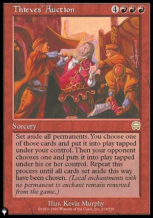 (218) Magic The Gathering The List Single: Thieves' Auction  Rare