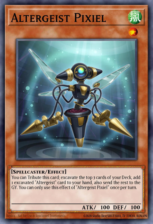 (010) YuGiOh TCG MP19: 2019 Gold Sarcophagus Tin Mega Pack Single: Altergeist Pixiel  Common