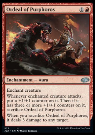 (577) Magic The Gathering Jumpstart 2022 Single: Ordeal of Purphoros  Uncommon