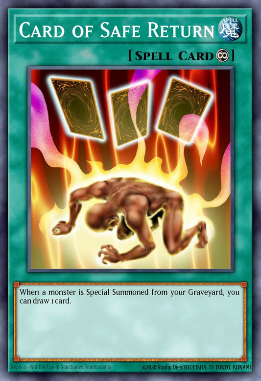 (114) YuGiOh TCG RA03: Quarter Century Bonanza Single: Card of Safe Return (V.1 - Platinum Secret Rare)  Platinum Secret Rare