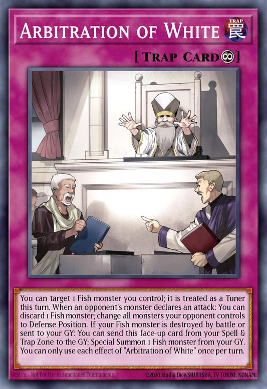 (036) YuGiOh TCG BLTR: Battles of Legend: Terminal Revenge Single: Arbitration of White  Ultra Rare