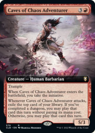 (579) Magic The Gathering Commander Legends: Battle for Baldur's Gate: Extras Single: Caves of Chaos Adventurer  Rare