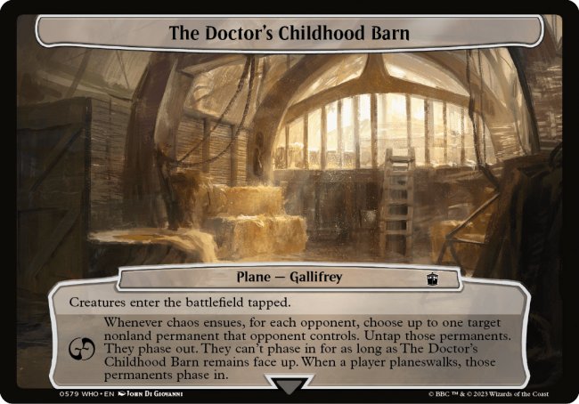 (579) Magic The Gathering Universes Beyond: Doctor Who Single: The Doctor's Childhood Barn  Common