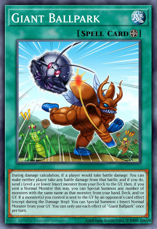 (200) YuGiOh TCG MP19: 2019 Gold Sarcophagus Tin Mega Pack Single: Giant Ballpark  Common