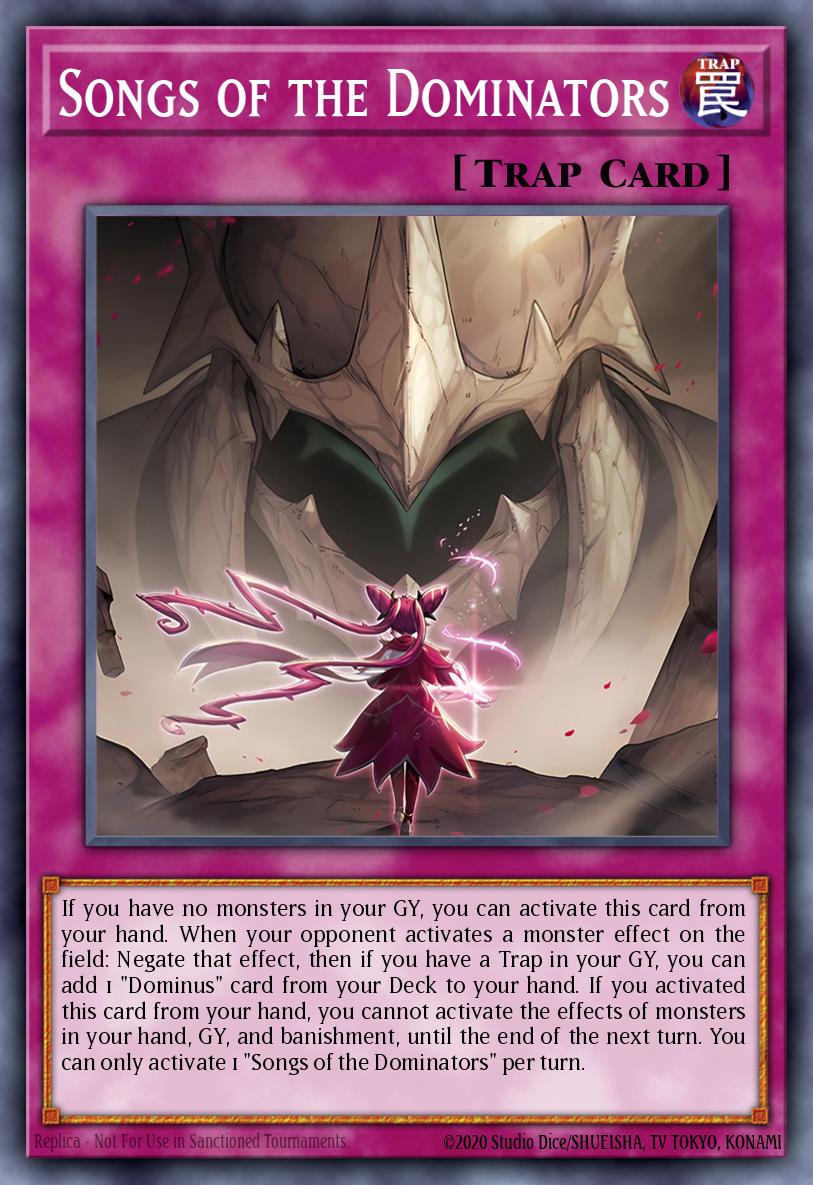 (078) YuGiOh TCG ALIN: Alliance Insight Single: Songs of the Dominators (V.1 - Secret Rare)  Secret Rare