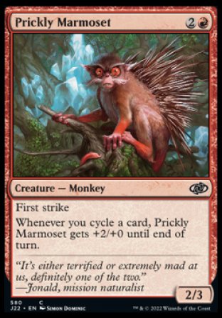 (580) Magic The Gathering Jumpstart 2022 Single: Prickly Marmoset  Common