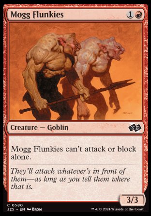 (580) Magic The Gathering Foundations Jumpstart Single: Mogg Flunkies  Common