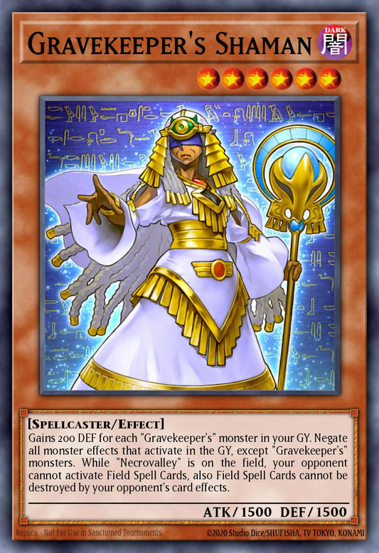 (214) YuGiOh TCG MP14: 2014 Mega-Tins Mega-Pack Single: Gravekeeper's Shaman  Super Rare