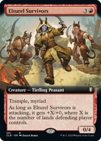 (581) Magic The Gathering Commander Legends: Battle for Baldur's Gate: Extras Single: Elturel Survivors  Rare