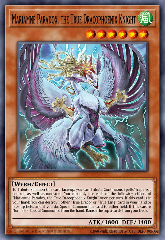 (019) YuGiOh TCG DOOD: Doom of Dimensions Single: Mariamne Paradox, the True Dracophoenix Knight  Common