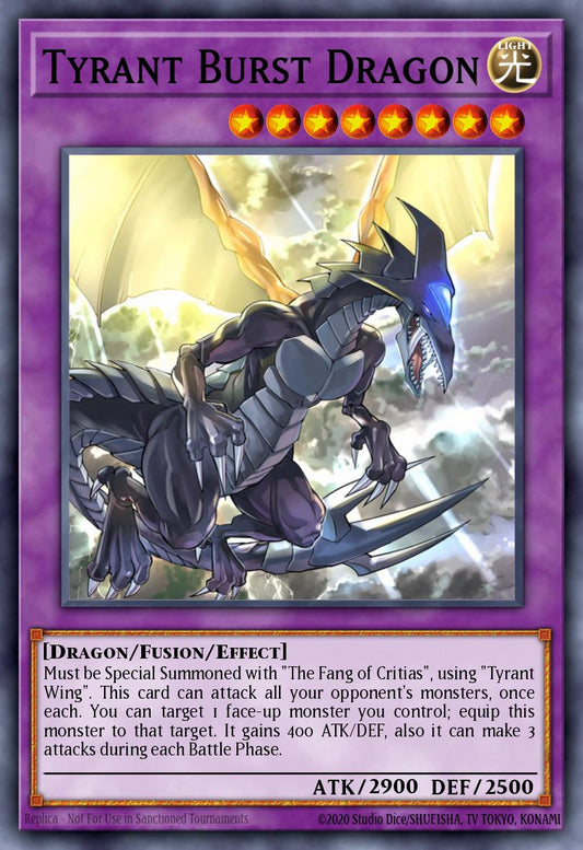 (056) YuGiOh TCG DLCS: Dragons of Legend: The Complete Series Single: Tyrant Burst Dragon  Common