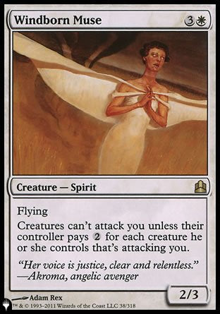 (038) Magic The Gathering The List Single: Windborn Muse  Rare