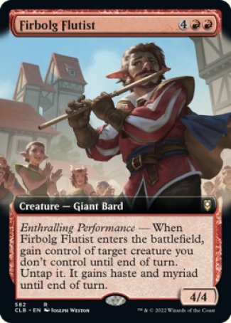 (582) Magic The Gathering Commander Legends: Battle for Baldur's Gate: Extras Single: Firbolg Flutist  Rare