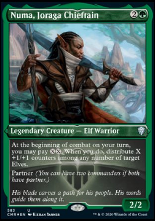 (583/361) Magic The Gathering Commander Legends: Extras Single: Numa, Joraga Chieftain  Uncommon