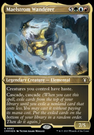 (583) Magic The Gathering Commander Masters: Extras Single: Maelstrom Wanderer (V.1)  Rare