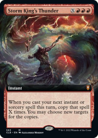 (583) Magic The Gathering Commander Legends: Battle for Baldur's Gate: Extras Single: Storm King's Thunder Holo Mythic