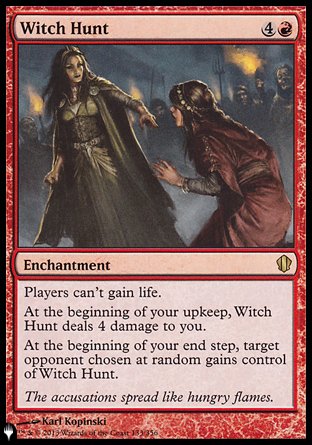 (133) Magic The Gathering The List Single: Witch Hunt  Rare