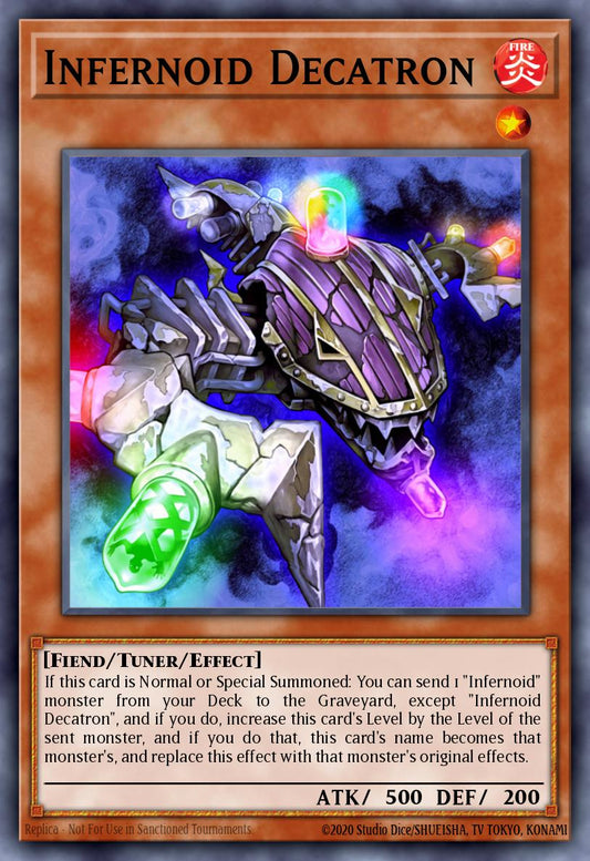 (069) YuGiOh TCG BLTR: Battles of Legend: Terminal Revenge Single: Infernoid Decatron (V.2 - Quarter Century Secret Rare)  Quarter Century Secret Rare