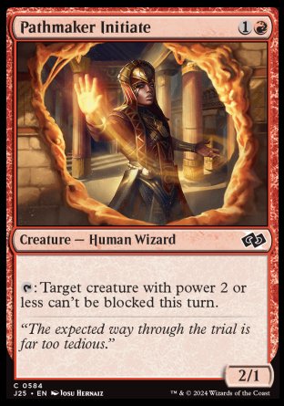 (584) Magic The Gathering Foundations Jumpstart Single: Pathmaker Initiate  Common